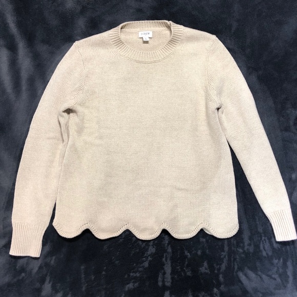 J. Crew Sweaters - NWOT j crew scalloped hem sweater